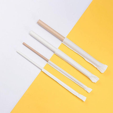 1000-2000pcs Colourful Paper Drinking Straws FOIL Metallic Party - White-12*200mm 1000PCS.