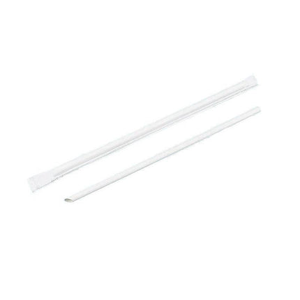 1000-2000pcs Colourful Paper Drinking Straws FOIL Metallic Party - White-12*200mm 1000PCS.