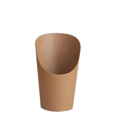 French Fries Holder Kraft Paper Cups Holder Disposable Paper Cups - 22OZ.