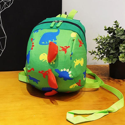 Kids Safety Harness Backpack Toddler Leash Dinosaur Bag Child Anti Lost - pink.