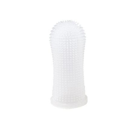 Premium Oral Care Dog Cat Toothbrush Finger Toothbrush Finger Silicone - Yellow.