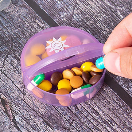7 Day Weekly Case Dispenser Medicine Tablet Organizer Storage Container Pill Box - Black.