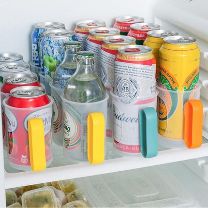 Beer Soda Can Storage Holder Kitchen Fridge Space Saver Rack Organizer 1-3PCS - Green.