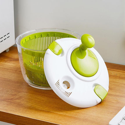 Salad Spinner Vegetable Lettuce Salad Leaves Washer Dryer Serving Bowl Container.