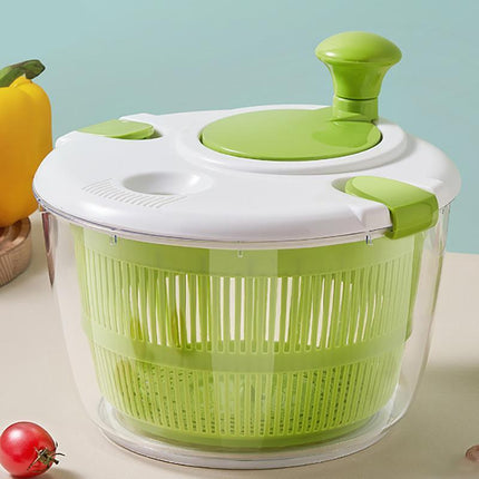Salad Spinner Vegetable Lettuce Salad Leaves Washer Dryer Serving Bowl Container.