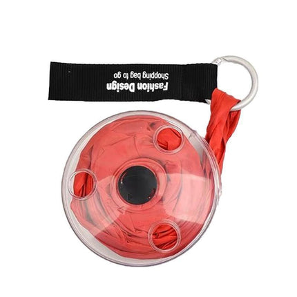 Large Capacity Folding Telescopic Storage Bag Portable Shopping Bag For Travel - Red.
