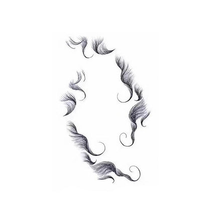 Hairline Edge Tattoo Stickers - Curly Fringe Decals for Women Styling - 4.