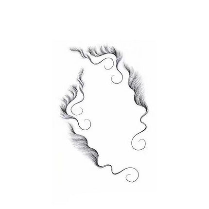 Hairline Edge Tattoo Stickers - Curly Fringe Decals for Women Styling - 4.