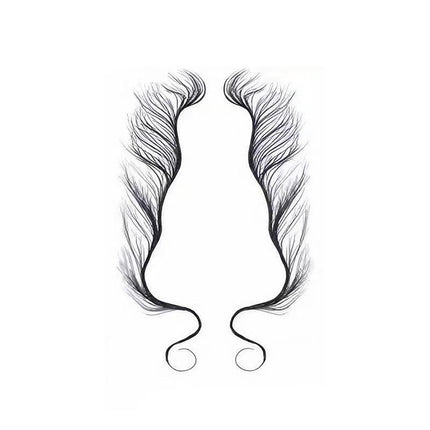 Hairline Edge Tattoo Stickers - Curly Fringe Decals for Women Styling - 4.