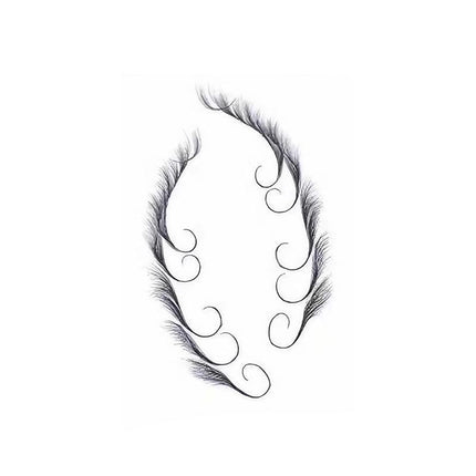 Hairline Edge Tattoo Stickers - Curly Fringe Decals for Women Styling - 4.