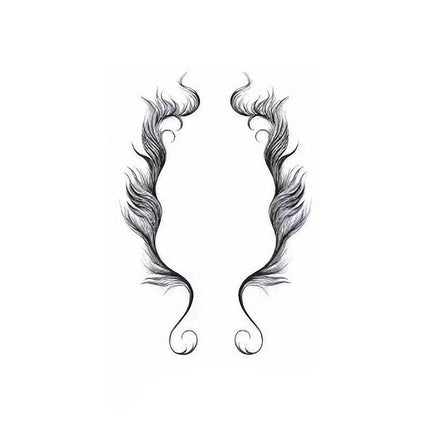 Hairline Edge Tattoo Stickers - Curly Fringe Decals for Women Styling - 4.