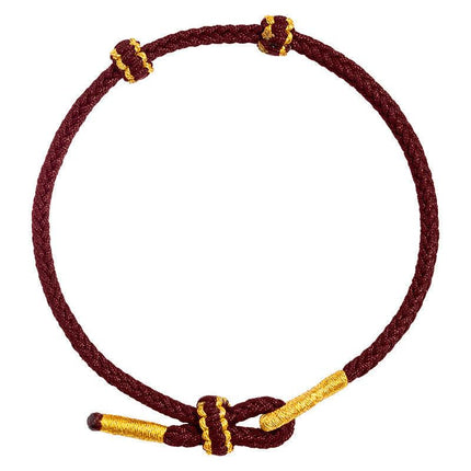 Hand-woven Knotted Red Rope Adjustable Size For Lovers Bracelet Jewelry Gifts.