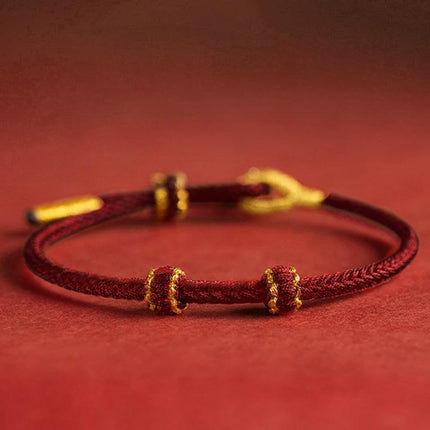 Hand-woven Knotted Red Rope Adjustable Size For Lovers Bracelet Jewelry Gifts.