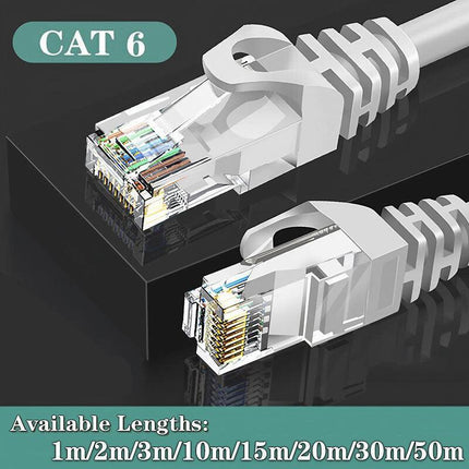 Fast Ethernet Network Cable CAT6 1000Mbps Internet RJ45 1 2 3 10 15 20 30 50m - 3M.