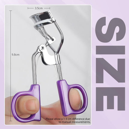 Portable Eyelash Curler Wide Angle Grip for Long Lasting Lifted Lashes.