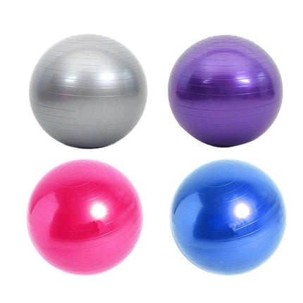 Explosion-Proof Thickened Inflatable Yoga Ball Massage Fitness Stability Ball - Purple - 65cm.