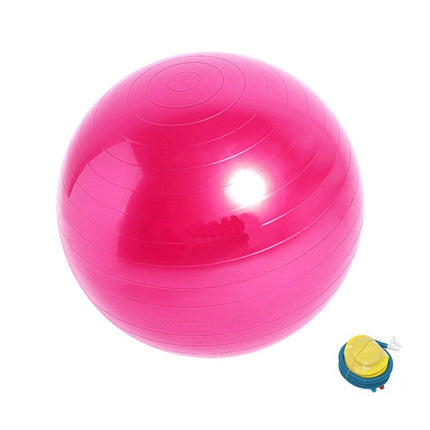 Explosion-Proof Thickened Inflatable Yoga Ball Massage Fitness Stability Ball - Purple - 75cm.