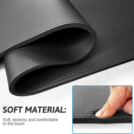 Yoga Mat Dance Mat Sports and Fitness Jump Rope Mat for Men and Women Exercise - Blue.