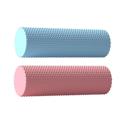 EVA Foam Yoga Massage Roller Solid Pilates Fitness Column for Muscle Recovery - Pink.