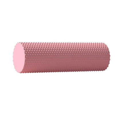 EVA Foam Yoga Massage Roller Solid Pilates Fitness Column for Muscle Recovery - Pink.