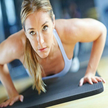 20MM Thick Yoga Mat Pad NBR Nonslip Exercise Fitness Pilate Gym Durable - Black.