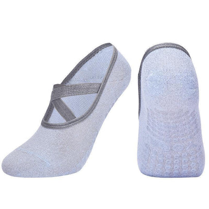 Yoga Socks Non Slip Pilates Ballet Grip Socks for Women Gym Fitness - Black.