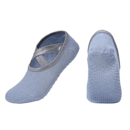 Yoga Socks Non Slip Pilates Ballet Grip Socks for Women Gym Fitness - Black.