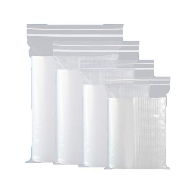 100X Bulk Clear Resealable PE Plastic Zip Bags - 6*8cm 100PCS.