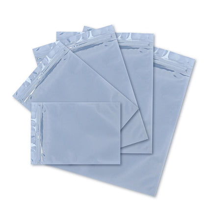Plastic Self Sealing Bags 100PCS 5Sizes Anti Static Semi Transparent Resealable - 15x20cm.