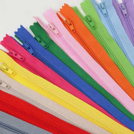 20PCS Closed End Nylon Zippers Tailor Sewer DIY Craft Sewing 20cm - Mixed Color.
