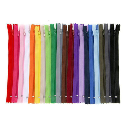 20PCS Closed End Nylon Zippers Tailor Sewer DIY Craft Sewing 20cm - Mixed Color.