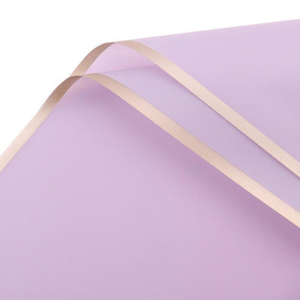 100PCS Waterproof Flower Gift Wrapping Paper Florist Bouquet Craft Packaging - Purple.