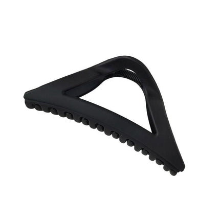 Women's Simple Hair Claws Clip Large Geometric Barrette Ponytail Clamp Hairpin - Wine Red.