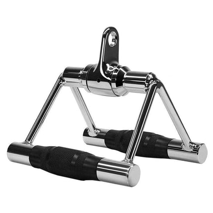 Cable Pulley Attachment Tricep Rope V Grip LAT Pull Down Gym Accessory - Revolving Straight Bar.