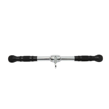 Cable Pulley Attachment Tricep Rope V Grip LAT Pull Down Gym Accessory - Revolving Straight Bar.