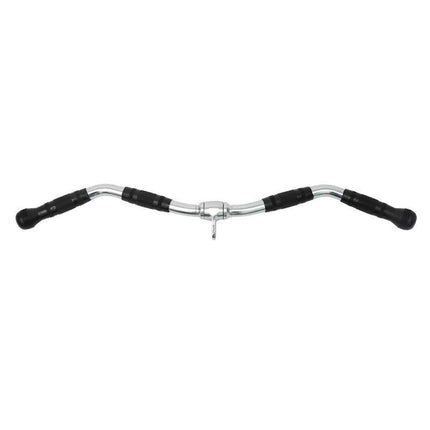 Cable Pulley Attachment Tricep Rope V Grip LAT Pull Down Gym Accessory - Revolving Straight Bar.