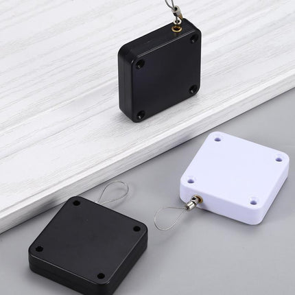 2x Punch-free Automatic Door Closer Sensor Auto for Home Kitchen Door Security - White.