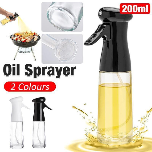 Olive Oil Sprayer Dispenser Cooking Baking BBQ Spray Bottle Kitchen Tool HG - White.