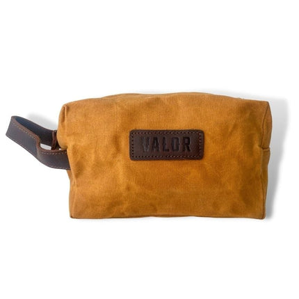 Waxed Canvas Toiletry Bag - Green.