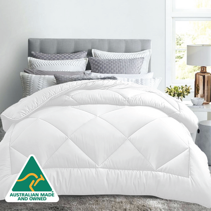 Luxor All Season Microfibre Quilt 400GSM (Single) (Made in Aus).