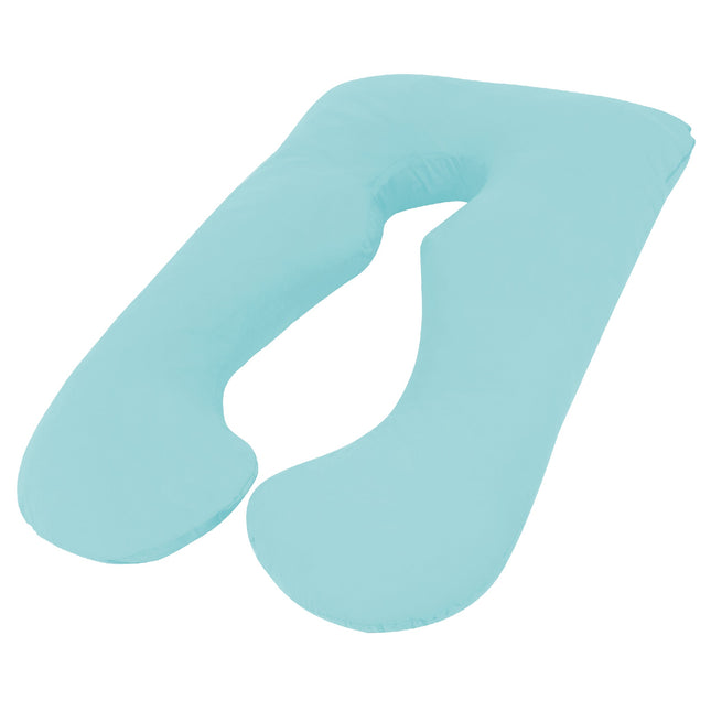 Woolcomfort Aus Made Maternity Pregnancy Nursing Sleeping Body Pillow Pillowcase Included Aquamarine.