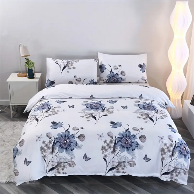 Dreamfields - Ever Floral Quilt Cover Set - (2pcs, Single Size).