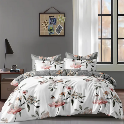 Dreamfields - Shadow Bloom Quilt Cover Set - (3pcs, King Size).
