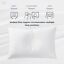 Puredown Goose Down and Feather Pillow Inserts for Sleeping, 100% Cotton Fabric Cover Bed Pillows, Set of 2, White, King Size.