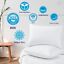 Puredown Goose Down and Feather Pillow Inserts for Sleeping, 100% Cotton Fabric Cover Bed Pillows, Set of 2, White, King Size.