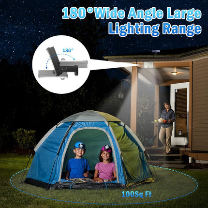 KagoLing Solar Lights Outdoor 202 LED Motion Sensor Lights IP65 Waterproof 120 Degree Beam Angle Solar Garden Lights 2 Pack with 5M Cable.