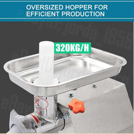 1.63HP Commercial Meat Mincer- Electric Grinder & Sausage Maker Filler 1200W.