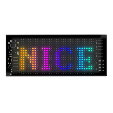 Programmable LED Matrix Panel Flexible Screen IP65 with APP Control 70*173mm.