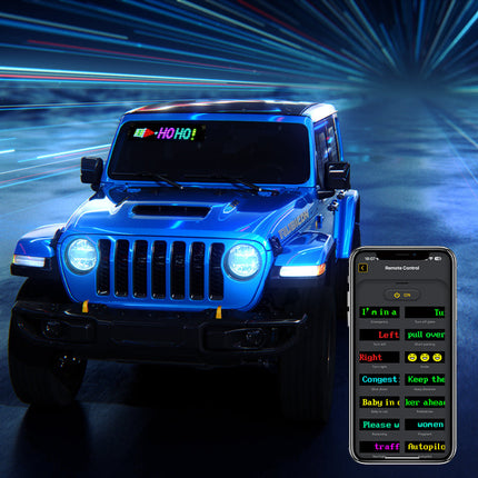Programmable LED Matrix Panel Flexible Screen IP65 with APP Control 70*173mm.
