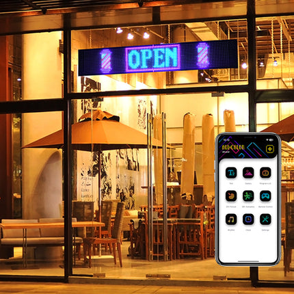 Programmable LED Matrix Panel Flexible Screen IP65 with APP Control 120*595mm.